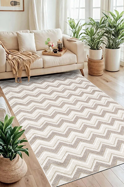 LTS HOME DİJİTAL BASKILI Kaymaz Taban Yıkanabilir Modern Mutfak Halısı Salon ...