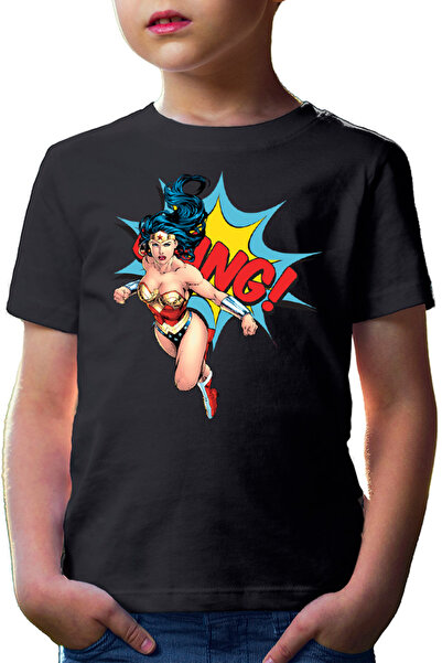 OEM Tricou copii Wonder Woman Bang Super Girl Powers Stunning Marvel Action