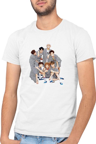 OEM Tricou barbati NCT Group Photo Idols Award MTV Music Performance