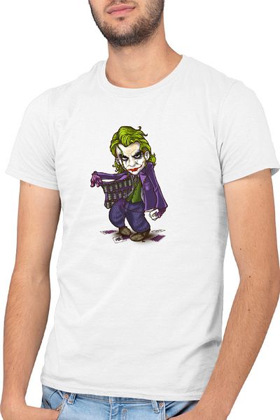 OEM Men's T-shirt Joker Ace Cards Chibi Cool