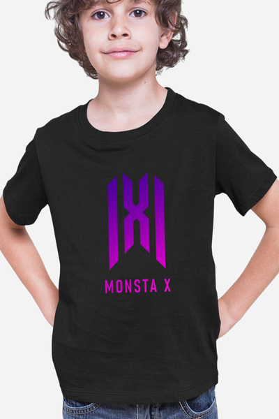 OEM Tricou copii Monsta X Logo Merch K-Pop Album New Come Back