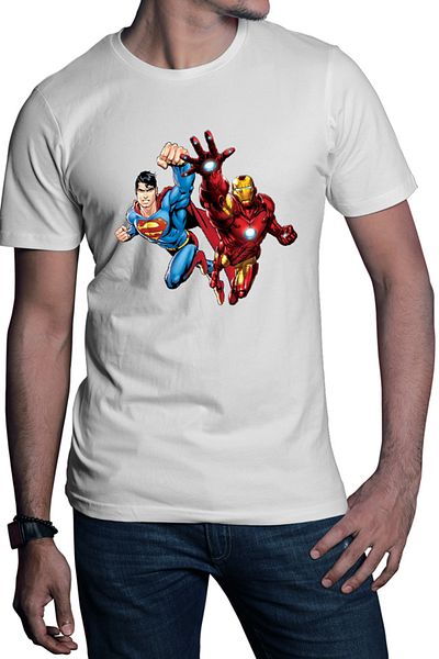 OEM Men's T-shirt Ironman Superman Power Suit Marvel Comics