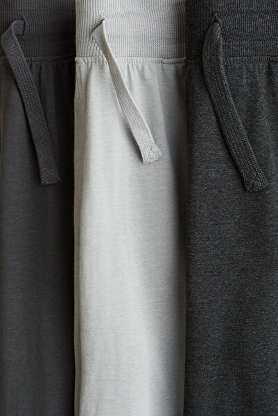 H&M 3’lü Pamuklu Jarse Jogger Pantolon