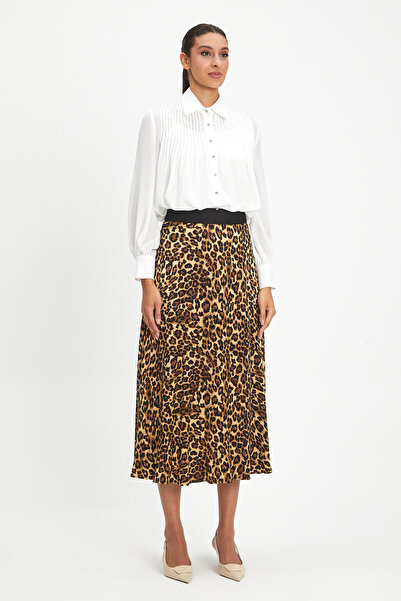 SERPİL Kadın Pile Detaylı Klasik Gömlek - Taş Düğmeli, Şık ve Zarif Tasarım -...