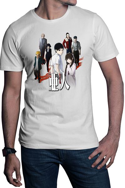 OEM Men's T-shirt Ajin Main Group Seinen Manga Anime Otaku