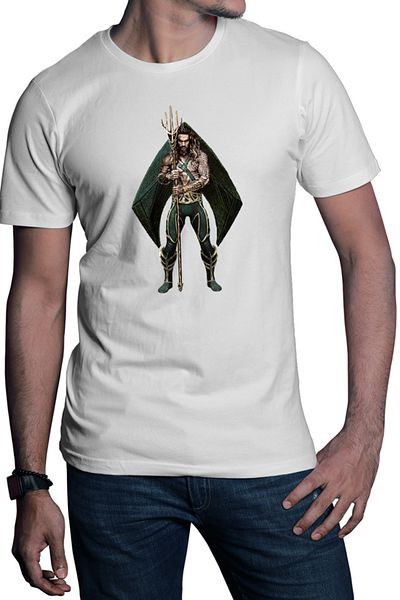 OEM Tricou barbati Aquaman Flash Pose Jason Momoa Powerful Ability Unique