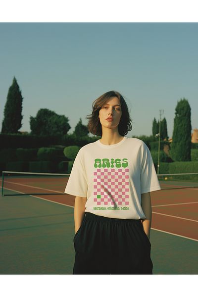 SVART WEAR Unisex Oversize T-Shirt with Aries Design