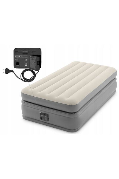 Intex Saltea gonflabilă Prime Comfort Twin 99 x 191 x 51 cm cu compresor încorporat #64162