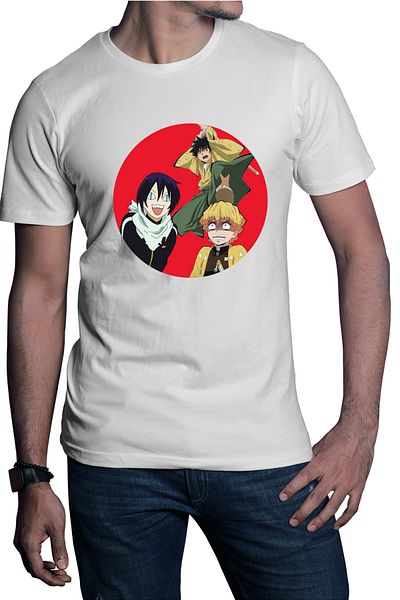 OEM Tricou barbatis Rurouni Kenshin Yahiko Yato Zenitsu Funny