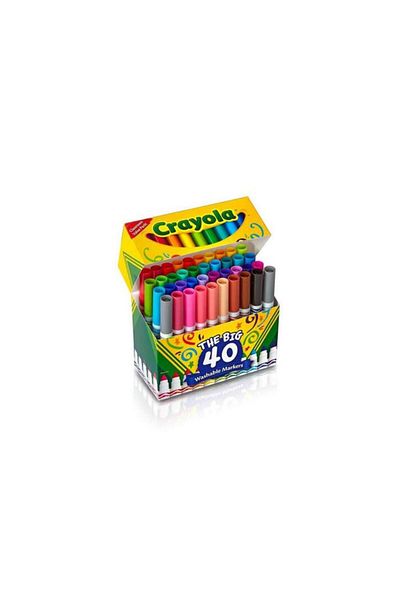 Crayola Ultra-Clean Washable Markers Broad Point 40ct 58-7858