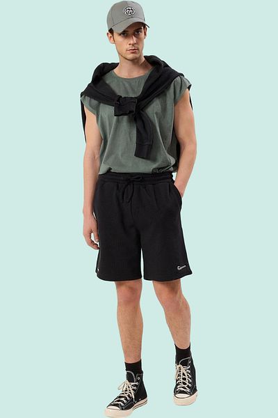 PayBuy Men's Knitted Textured Shorts Tube Leg Casual Daily Summer Where Style Meets Indispensable Design