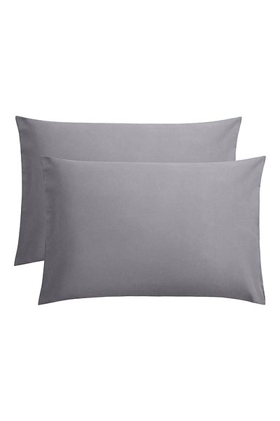 Five Store Set 2 huse perna din bumbac ranforce 100%, densitate 120 g/mp, Gri, 50/70cm