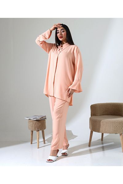 Fi'l Arz Fashion Spanish Sleeve Shirt Suit