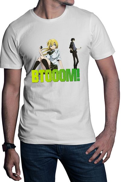 OEM Men's T-shirt Btooom! Sakamoto Psychological Anime Shounen Manga Cosplay