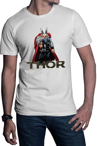 OEM Tricou barbati Thor Logo Hammer Avangers Universe Hero Gods Earth