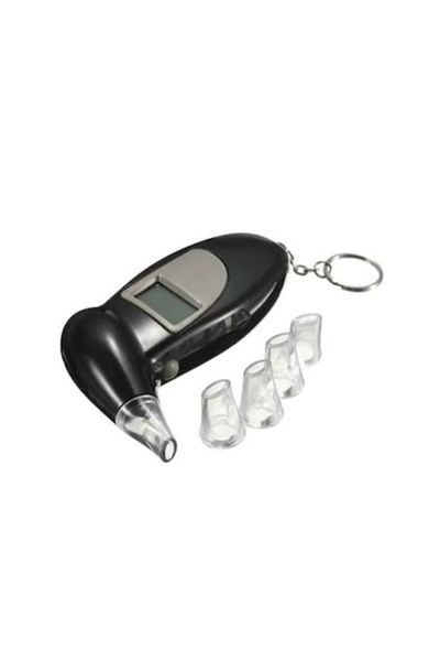 FOXMAG24 Alcootest digital FOXMAG24® cu 4 muștiucuri, ecran LCD, alertă sonoră, portabil
