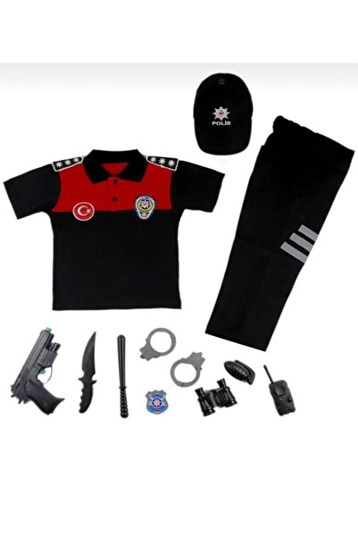 KARAMANSTYLE Çocuk Polis Kıyafeti Unisex Çocuk Yunus Polis Kostümü ve oyuncak