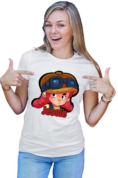 OEM Tricou dama Brawl Stars Jessie Automatic Ponytails Supercell