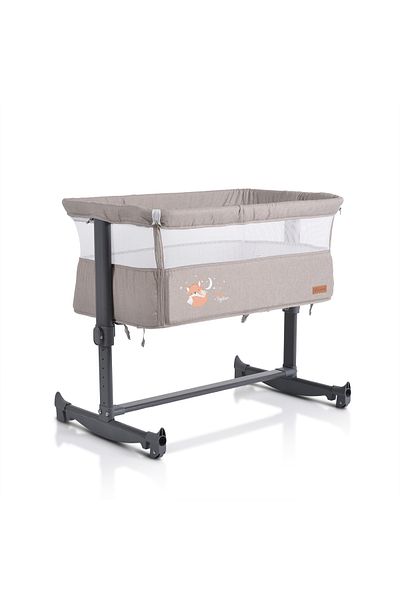 Cangaroo Patut 2 In Always Together Co Sleeper Cu Sistem De Leganare 90x55 Cm, Bej