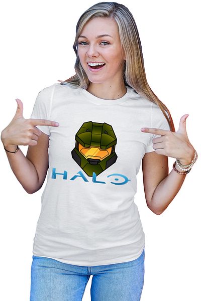 OEM Tricou dama Halo Combat mode Evolved Zone Logo