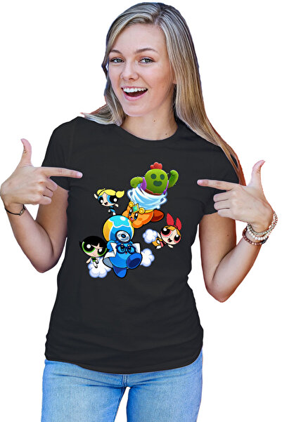 OEM Tricou dama Brawl Stars Happy Tank Powerpuff Girls Pokemon Weather