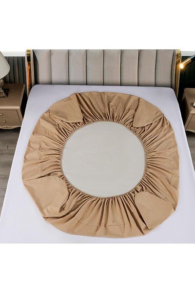 trendyhome Bed Cover, Waterproof, 160 x 200, Brown, J23424