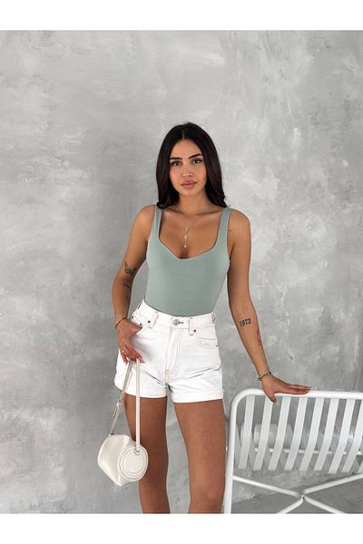 BYKUZEYARAS Sandy Fit Strap Basic Women's Bodysuit