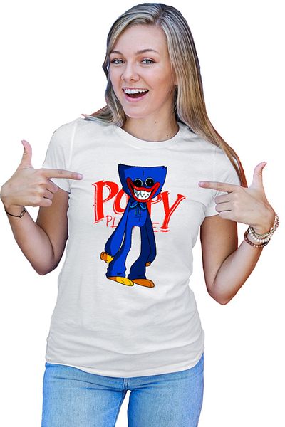 OEM Tricou dama Huggy Wuggy Horror RPG Game Puzzle Poppy Play Time