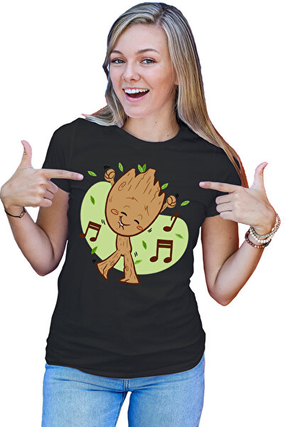 OEM Tricou dama Baby Groot Music Love Dance Marvel