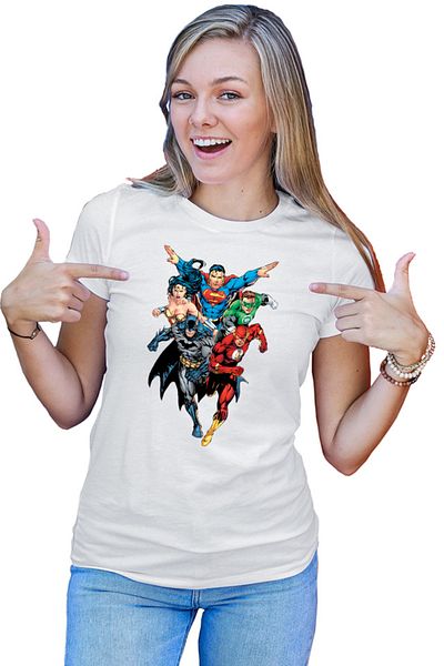 OEM Tricou dama Wonder Woman Avangers Justice League Batman Ironman Flash