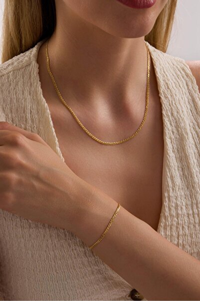 Tufanlar Kuyumculuk 14 Ayar Nonna Altın Zincir Kolye (2.35 mm)