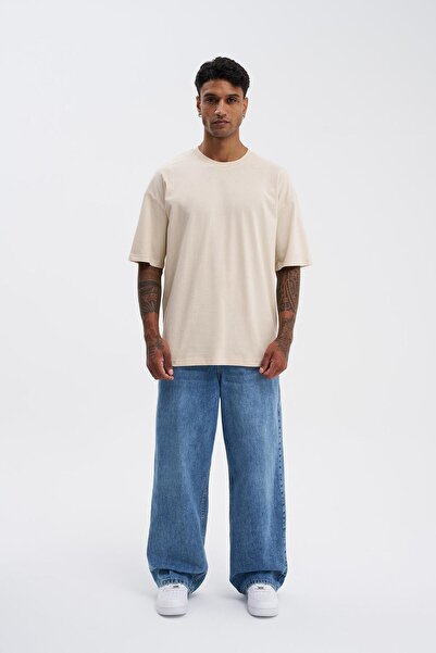 Machinist Ανδρικό μπλουζάκι Basic Super Cotton Oversize Stone