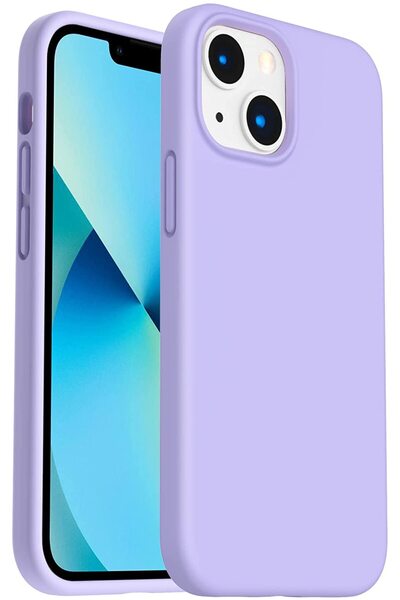 Delivus غلاف هاتف iPhone 13، جراب سائل من السيليكون الناعم مقاوم للصدمات ومضا...