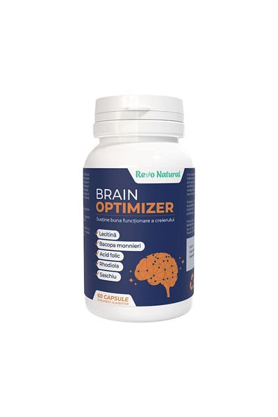 Revo Natural Premium food supplement for memory, concentration Brain Optimizer 60 capsules, Revo