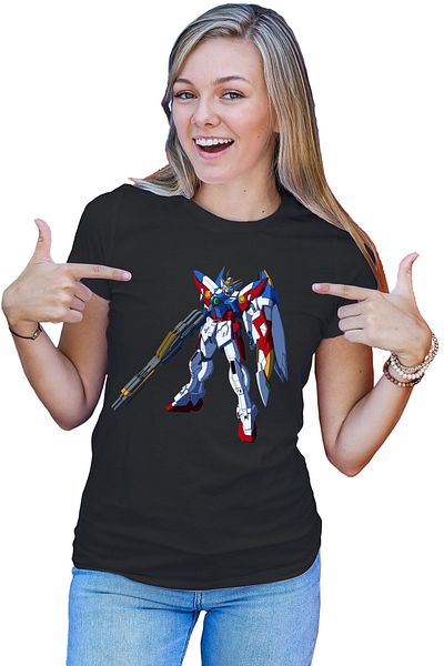 OEM Women's T-shirt Wing Colorful Massive Robot