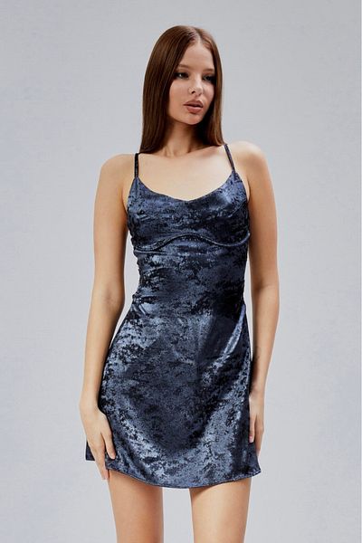 Nineteen Brand Velora - Satin Back Low Cut Mini Dress