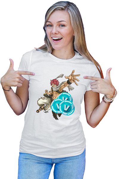 OEM Tricou dama Fairy Tail Fortnite Animekage Natsu Dragneel