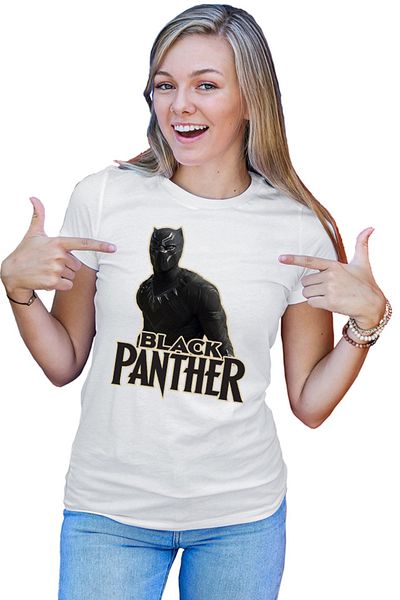 OEM Tricou dama Black Panther Logo Save World Hero Protect