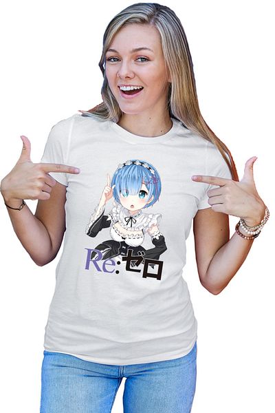 OEM Tricou dama Re Zero REM Doki Doki Best Waifu Demon