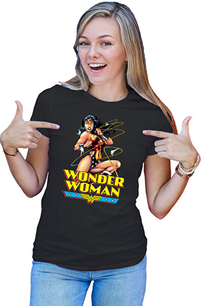 OEM Tricou dama Wonder Woman String Energy Retro Illustration American