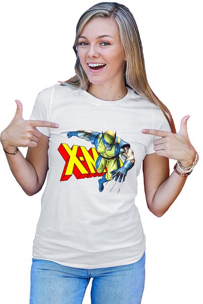 OEM Tricou dama Wolverine X-Men Logo Superpower Hero