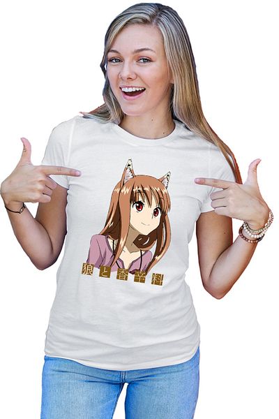 OEM Tricou dama Spice And Wolf Holo Small Fox Furry Funimation
