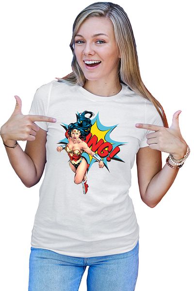 OEM Tricou dama Wonder Woman Bang Super Girl Powers Stunning Marvel Action