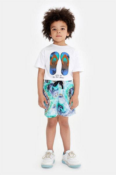 Nebbati Boy Patterned Shorts
