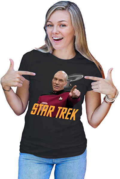OEM Star Trek Jean-Luc Picard Voyager Starship Women's T-shirt