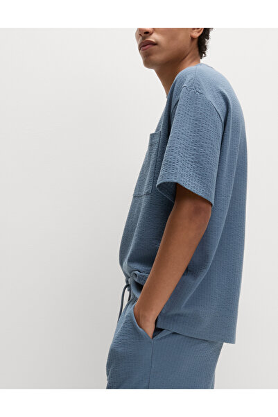 Marks & Spencer Saf Pamuklu Dokulu Üst