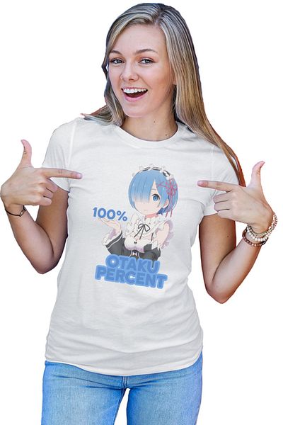 OEM Tricou dama Re Zero REM Otaku Percentage Maiden Kawaii Technics