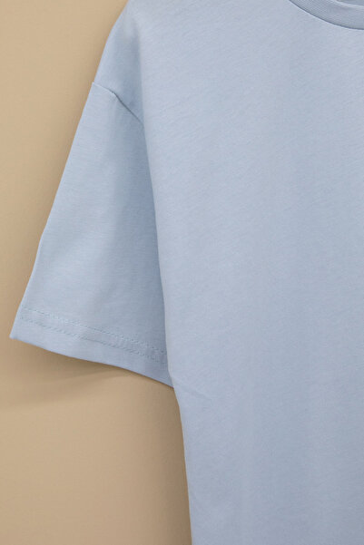 Cansın Mini Μπλουζάκι με στάμπα μπλε Skateboard για αγόρια με λαιμόκοψη 20918