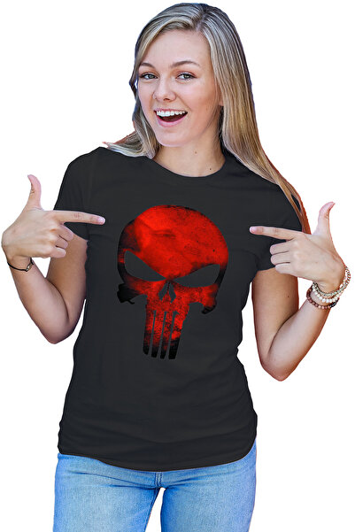OEM Tricou dama Predator Punisher Skull Craniu Daredevil