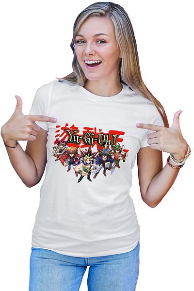 OEM Tricou dama Yu Gi Oh Yusei Fudo Jaden All Dream Team